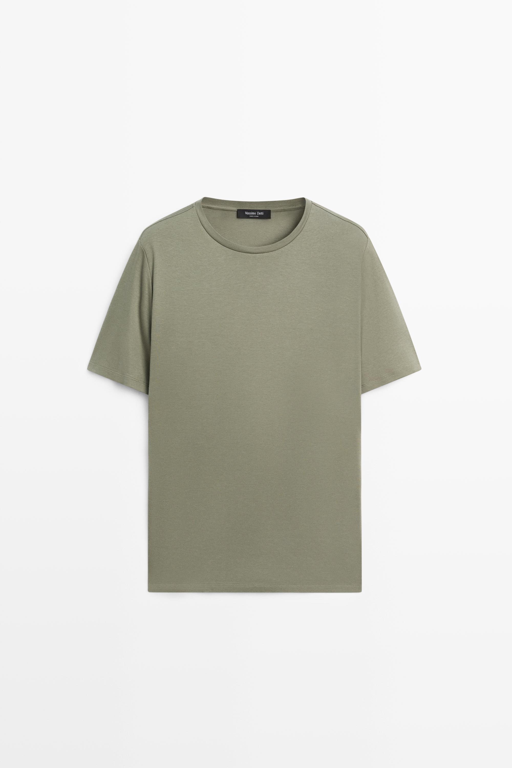 Cotton blend short sleeve T-shirt
